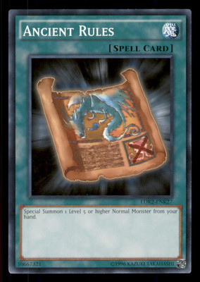 Yugioh Ancient Rules #LDK2-ENK27 Legendary Decks II LP-image
