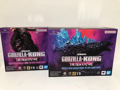 Bandai S.H.MonsterArts Godzilla x Kong New Empire + Godzilla Figure In Stock USA-image