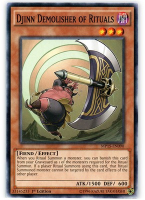 Djinn Demolisher of Rituals - MP15-EN090 - Common - 1st Edition - Heavily Played-image