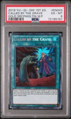 2019 YU-GI-OH! GOLD SARCOPHAGUS TIN MEGA PACK  1ST EDITION  Called By The Grave-image