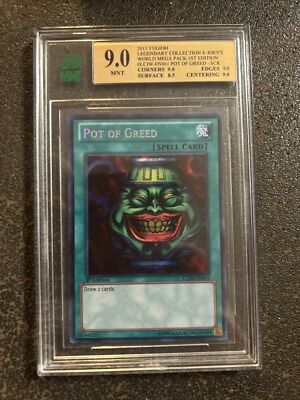 Yu-Gi-Oh! MNT graded (9)-Pot of Greed Legendary Collection 3  LCYW-EN05-image