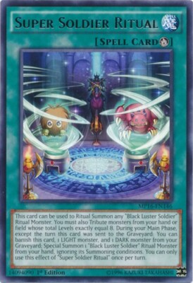 Yugioh! LP Super Soldier Ritual - MP16-EN146 - Rare - 1st Edition Lightly Played-image