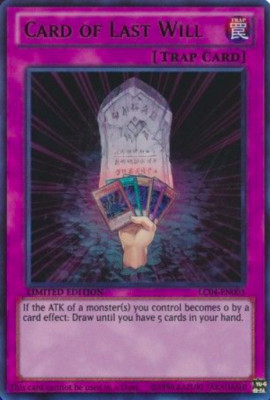 1X NM Card of Last Will - LC04-EN003 - Ultra Rare Legendary Collection 4: Joey-image