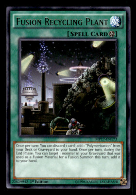 YUGIOH Fusion Recycling Plant MP17-EN173 RARE 1st Edition NM-image