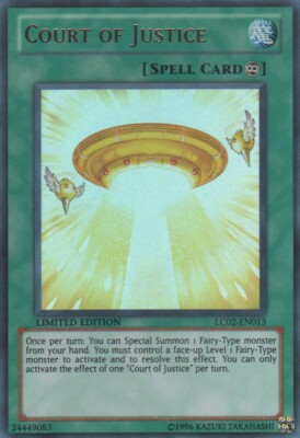 Yugioh! LP Court of Justice - LC02-EN013 - Ultra Rare - Limited Edition Lightly -image