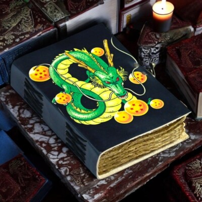 Dragon Ball Z Shenron Printed Leather Blank grimoire Journal Book of Shadows-image