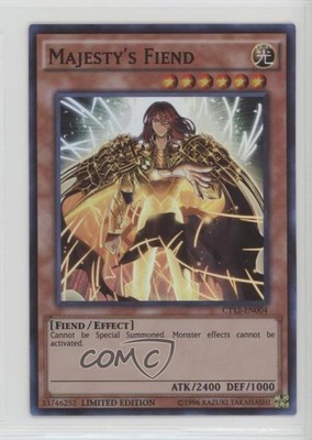 2015 Yu-Gi-Oh! Mega-Tins Limited Edition Majesty's Fiend #CT12-EN004 ic4-image