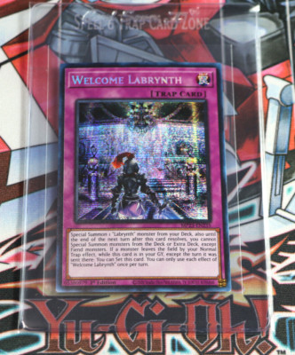 YuGiOh Trap Card Welcome Labrynth MP23-EN235 1st Edition Prismatic Secret Rare-image