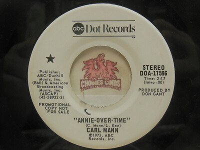 Promo! Carl Mann – Annie-Over-Time / Same, 45 RPM, NM (OF)-image