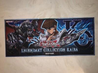 YuGiOh Legendary Collection Kaiba Two-Sided Play Mat Hard Board  Used-image