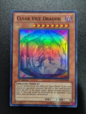 ( CLEAR VICE DRAGON ) - Super Rare - LCGX-EN209 - 1st NM - Yu-Gi-Oh Legendary 2-image
