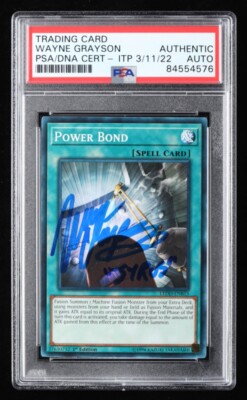 Wayne Grayson Syrus Signed Power Bond 2017 YuGiOh Legendary Dragon Decks PSA A-image