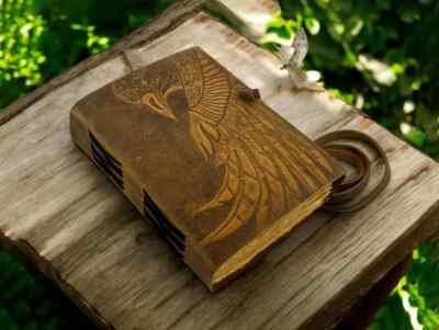 Eagle Embossed Leather Blank Spell Handmade Notebook The book of shadows-image