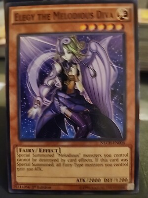 Elegy the Melodious Diva - 1st Edition - Yugioh Light Monster - Vintage-image