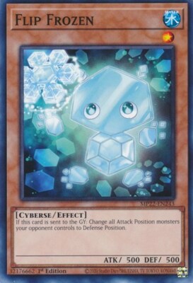 1x Flip Frozen - 1st Edition NM Eng YuGiOh - 2022 Mega Tin - Pharoah's Gods-image