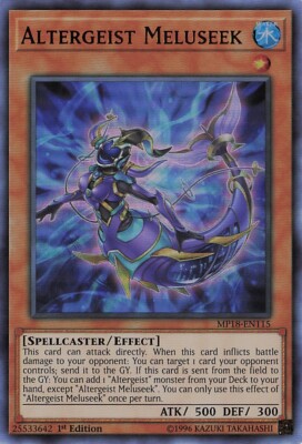 Yu-Gi-Oh! Altergeist Meluseek MP18-EN115 1st Edition Ultra Rare NM-image