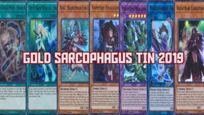 Yugioh Gold Sarcophagus Tin Mega Pack 2019 Ultra Rare 1st MP19 MINT-image