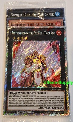Yugioh Brotherhood Fire Fist Tiger King 2014 Mega Tin Promo 3 Cards Pack CT11-image