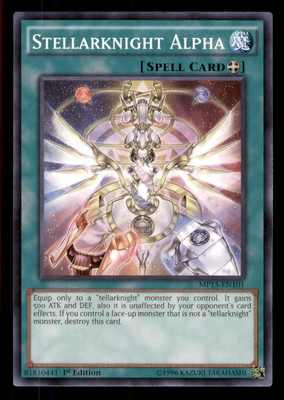 Yugioh Stellarknight Alpha #MP15-EN101 2015 Mega-Tins Mega Pack LP-image