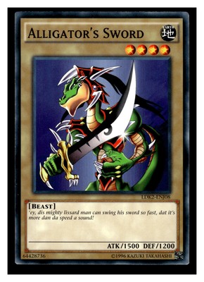 2016 Yu-Gi-Oh! #LDK2-ENJ08 Alligator's Sword-image