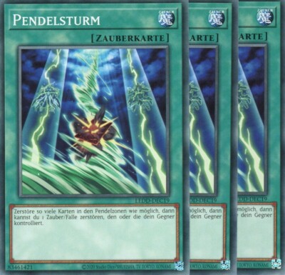 yugioh 3x pendulum storm LEDD-DEC19 COMMON GERMAN-image