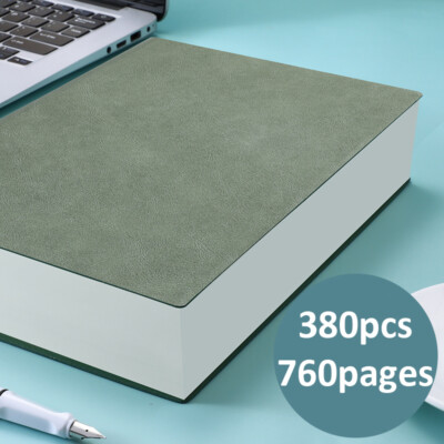 Thick PU Leather Journal A5/B5 Notebook Lined/Blank Paper Writing Diary 760Pages-image