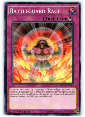 Battleguard Rage - MP15-EN110 - Common - 1st Edition x1 - Lightly Played-image