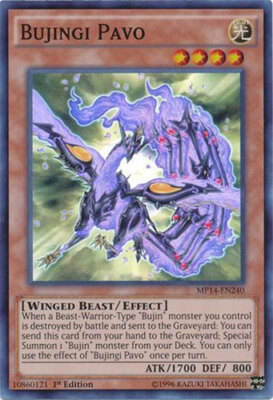 Yu-Gi-Oh Card - MP14-EN240 - BUJINGI PAVO (super rare holo) - NM/M-image