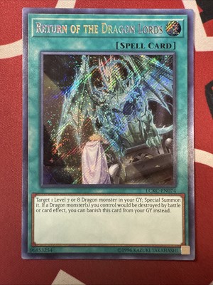 Return of the Dragon Lords  - NM - LCKC-EN074 - Unlimited - Secret Rare - YGO-image