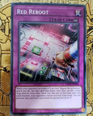 ( RED REBOOT ) - Prismatic Secret - MP19-EN046 - 1st NM - Yu-Gi-Oh 2019 Mega Tin-image