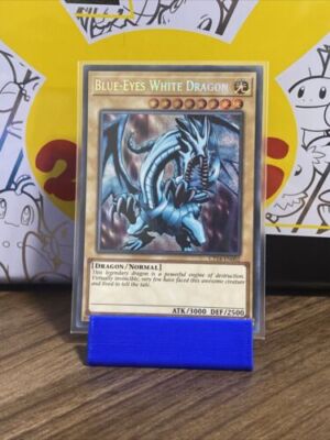 Yu-Gi-Oh! TCG Blue-Eyes White Dragon 2017 Mega-Tins Promos CT14-EN002 Limited...-image