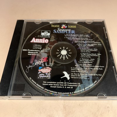 THEATER LEAGUE SEASON SAMPLER • 1999 Evita Annie Jekyl & Hyde Leader Of The Pack-image