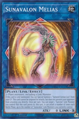 1x Sunavalon Melias - 1st Edition NM Eng YuGiOh - 2022 Mega Tin - Pharoah's Gods-image