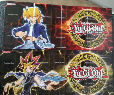 2 Yu-Gi-Oh legendary Collection Double Sided Game Boards Yugi & Joey 1996 Konami-image
