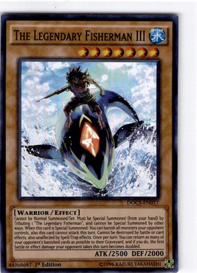 Yu-Gi-Oh 1st edition The Legendary Fisherman III Super Rare #DOCS-EN017-image