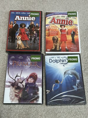DVD Lot Of 4 Kids Movies Annie Dolphin Tail New-image