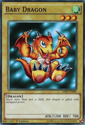 Yugioh! Baby Dragon LDK2-ENJ09 Common 1st Edition-image