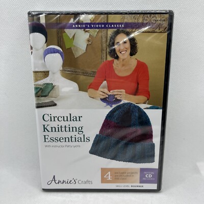 Circular Knitting Essentials by Patty Lyons Annie’s Crafts DVD (New Sealed)-image