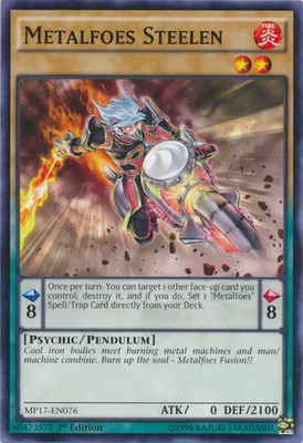 Metalfoes Steelen - MP17-EN076 - Common - 1st Edition Near Mint 2017 Mega Tin Si-image