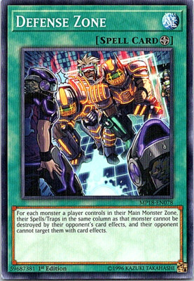 Defense Zone MP18-EN078 Yu-Gi-Oh! Light Play 1st Edition -image
