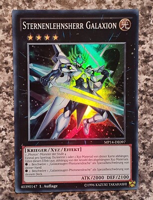 Yugioh MP14-EN097 Starliege Lord Galaxion Super Rare 1st Edition MINT-image