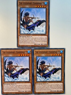 Yugioh The Legendary Fisherman II LDS1-EN026 Common NM x3 Play Set-image