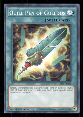 Yugioh Quill Pen of Gulldos #LED8-EN056 Legendary Duelists: Synchro Storm LP-image