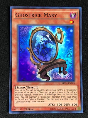 YUGIOH GHOSTRICK MARY MP14-EN203 1ST SUPER NM-image