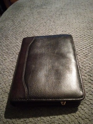 FRANKLIN  QUEST• FULL GRAIN VERONA LEATHER ZIPPERPLANNER/MINI BINDER CASE NO FIL-image