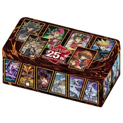 Yu-Gi-Oh 25th Anniversary 12x Mega Tin 2023 Dueling Heroes English Sealed Case-image