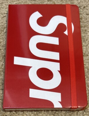 NWT Supreme Moleskin Notebook Large FW24 Red FREE SHIPPING!-image