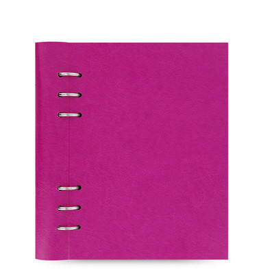 Filofax A5 Clipbook Leather-Look Refillable Notebook Diary Fuchsia - 023617 Gift-image