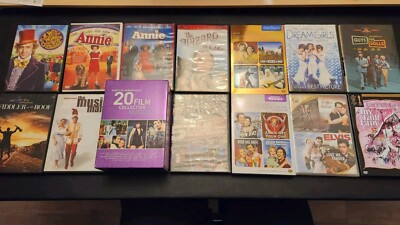 Musicals Broadway DVD Lot Film Collection Motion Picture Annie Wizard of Oz-image