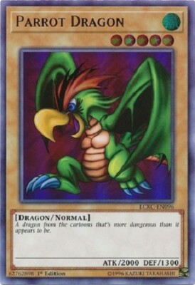 Yugioh - Parrot Dragon - 1st Edition - Ultra Rare NM - Free Holographic Card-image